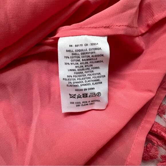 NWT Artelier NM Anthropology Pink Rose Embroidered Fit Flare Floral Dress 10 - Picture 9 of 9